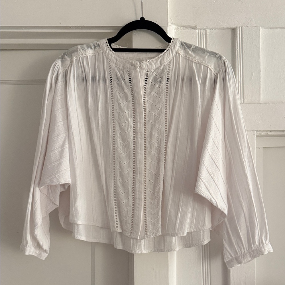 Elegant White Women's Cotton Top